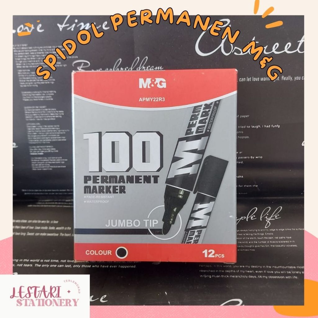 

Spidol Permanen M&G | Spidol permanen APMY22R3 | Spidol Permanent | Spidol Jumbo Permanen