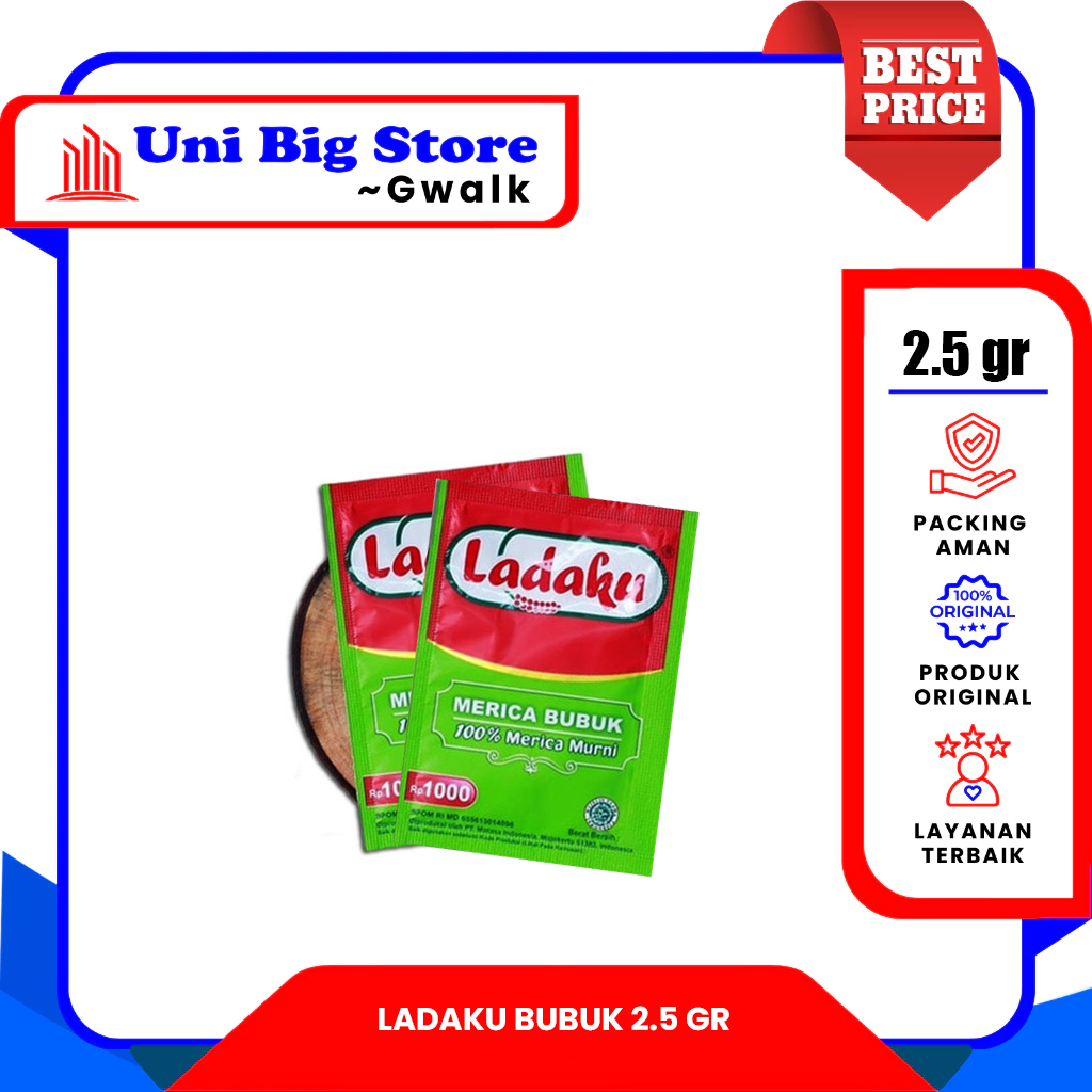 

DESAKU LADAKU LADA MERICA BUBUK PEPPER POWDER - 2.5 gr