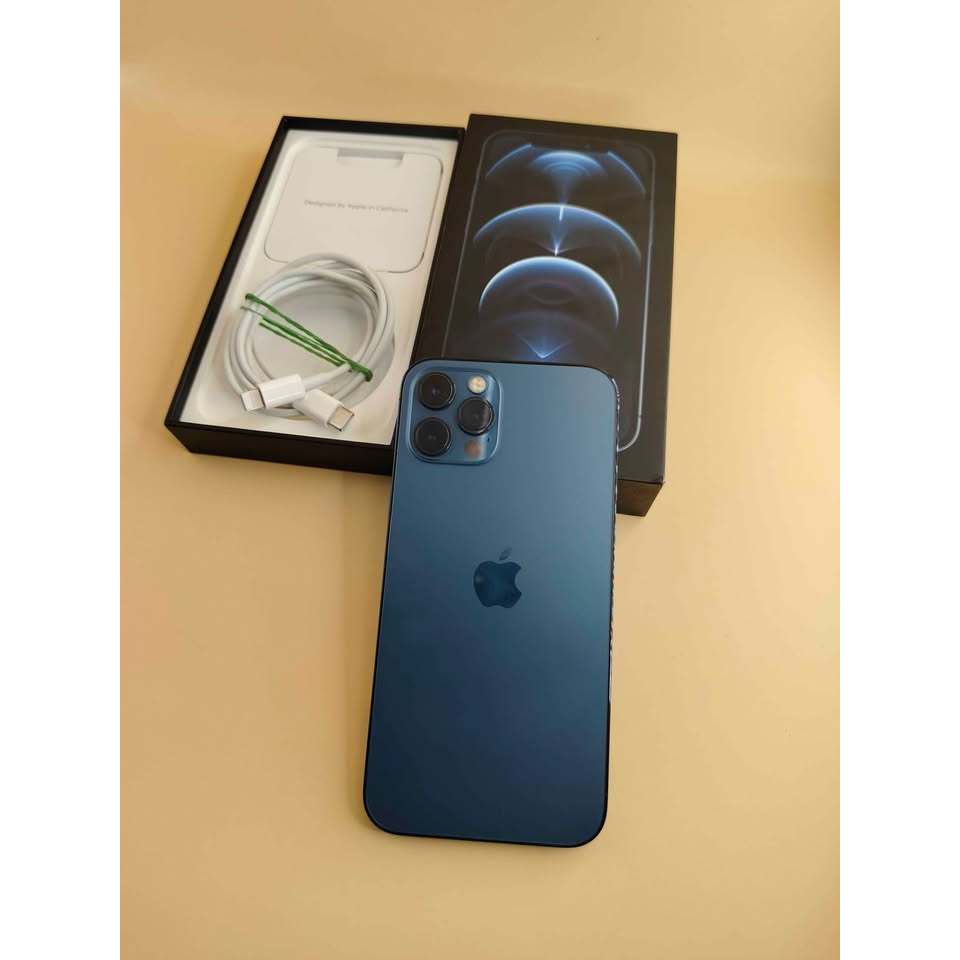 Iphone 12 Pro 256GB ibox Pacific Blue Lengkap Original