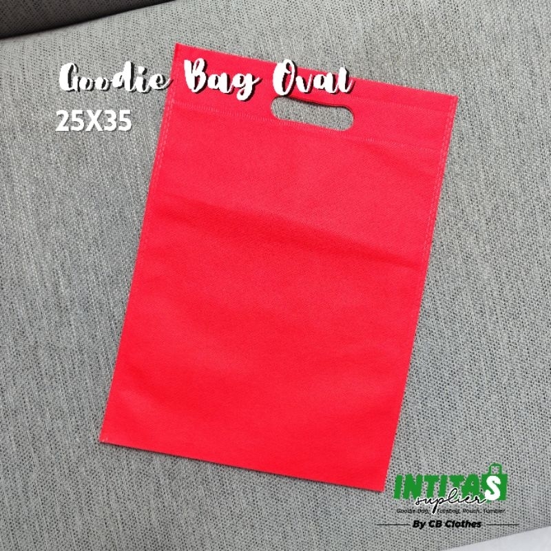 

INTITAS - (1PCS) Goodie Bag Oval 25x35 | Goodie Bag Reusable| Tas Spunbond - Goodie Bag Reusable | Tas Belanja | Tas Custom | Souvenir Murah