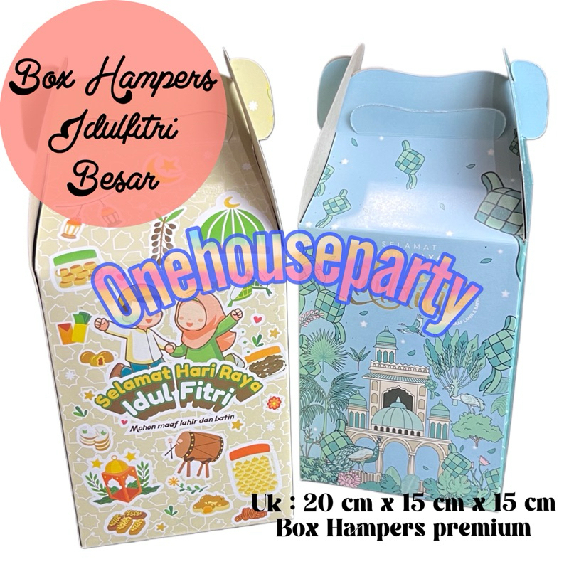 

Box hampers idul fitri besar box hampers lebaran gable box duplex kemasan hari raya idul fitri Onehouseparty