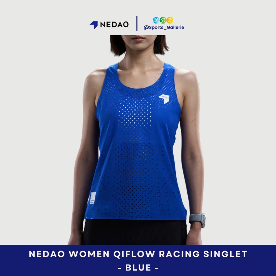 NEDAO Women QiFlow 25 Racing Singlet Blue