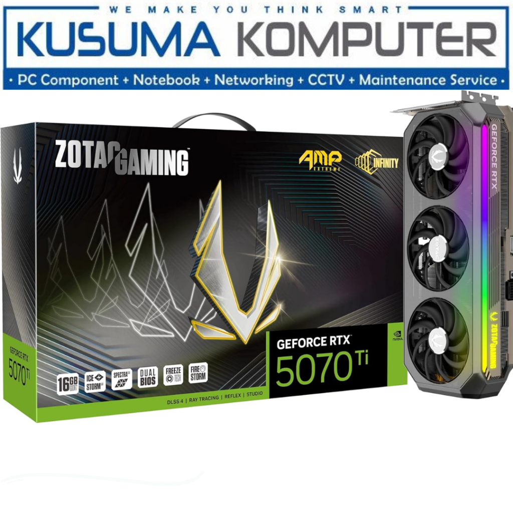 ZOTAC GAMING GeForce RTX 5070 Ti RTX5070 5070TI AMP Extreme INFINITY 16GB GDDR7