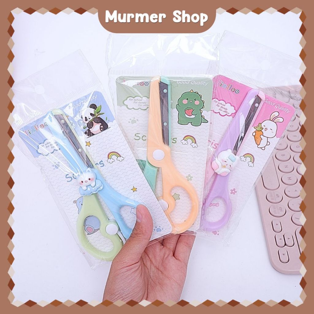 

Gunting Tin Hao Stainless Animal Portable Scissors Plastik pastel Anak Kartun Lucu Pemotong