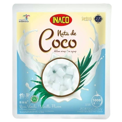 

Inaco Nata de Coco dalam Sirup Vanila Pouch 1 kg