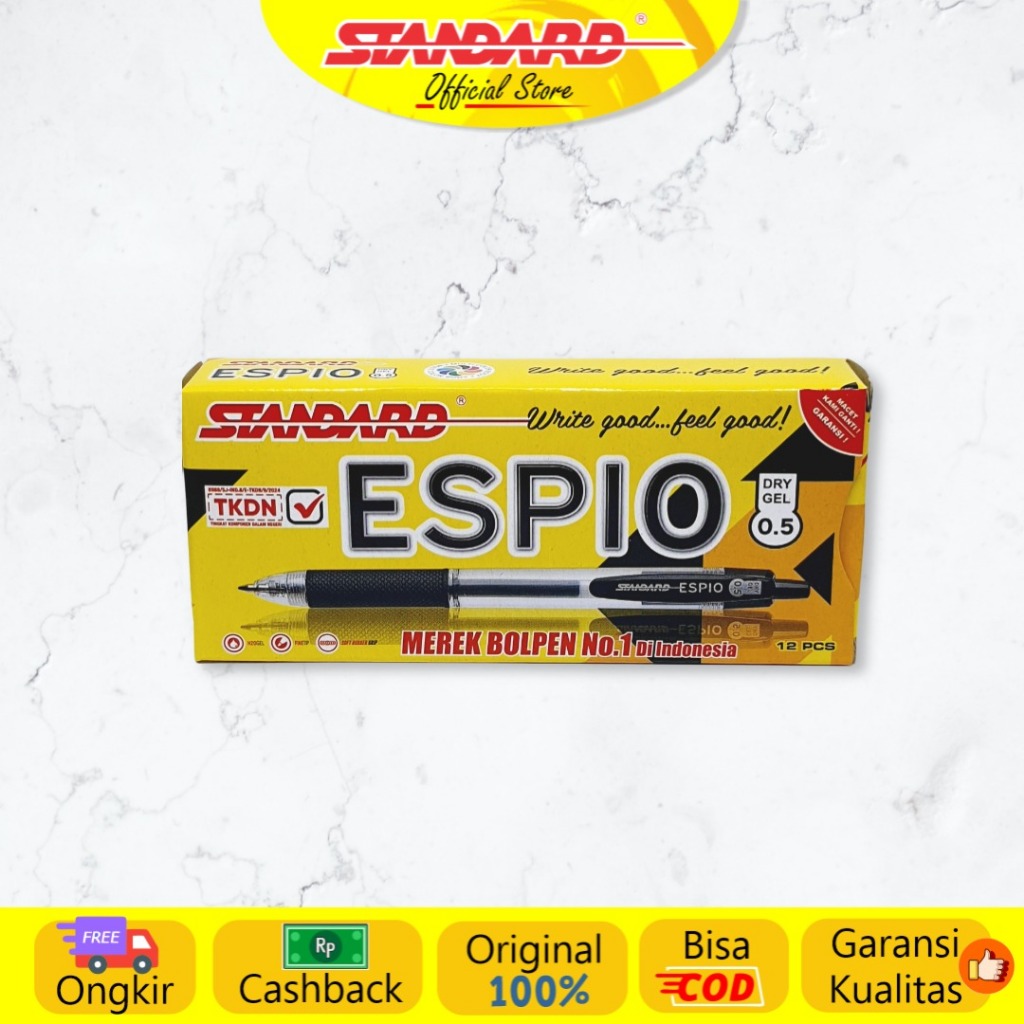 

Standard - Pulpen Espio 0.5 ( Alat Tulis / Pen / Ballpoint / Pena )