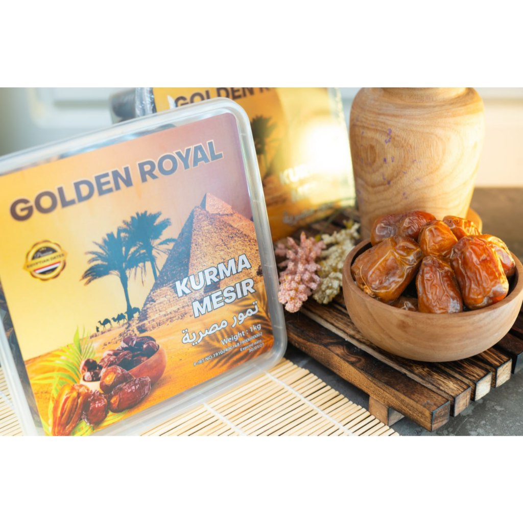 Kurma Mesir Golden Royal Egyptian Dates Original 1kg Toples