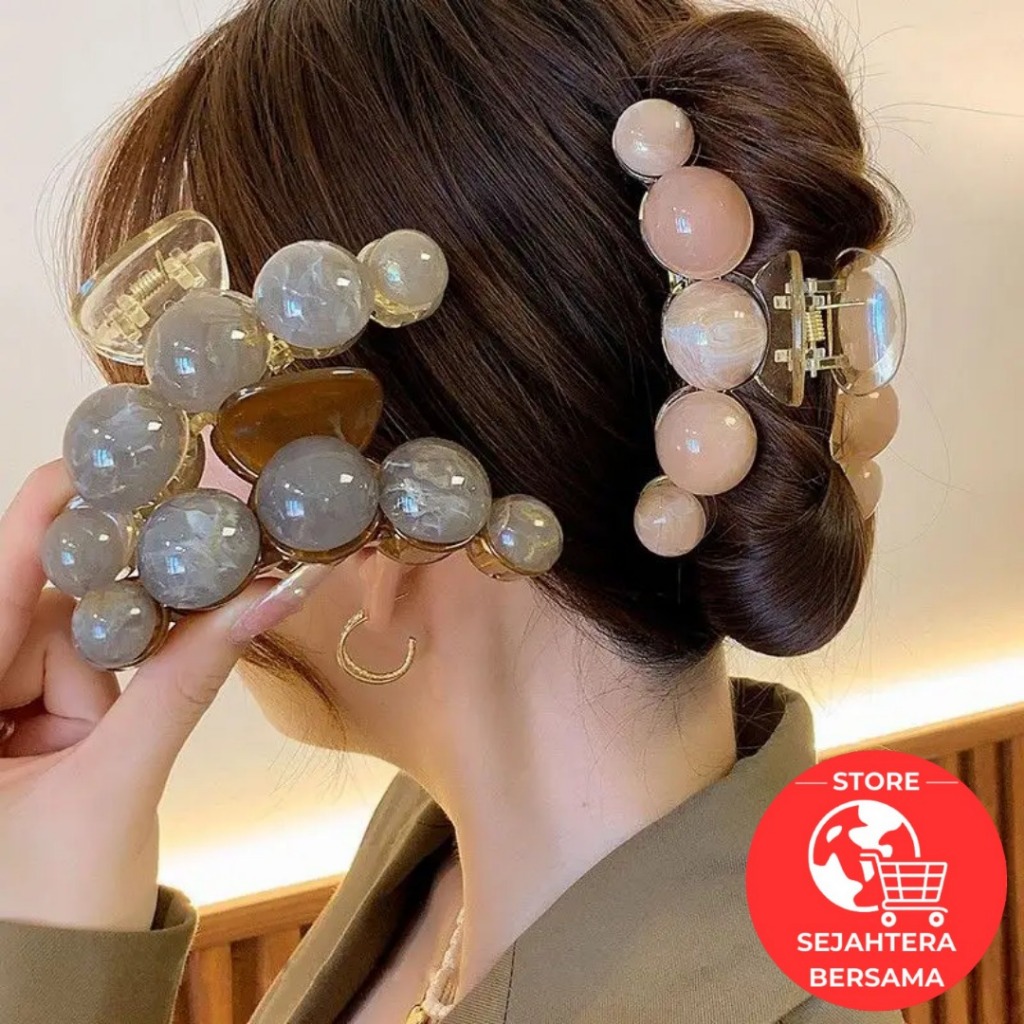SB GROSIR 11 CM Jepit Rambut Motif MUTIARA Gaya Korea Premium Jedai Rambut Elegan
