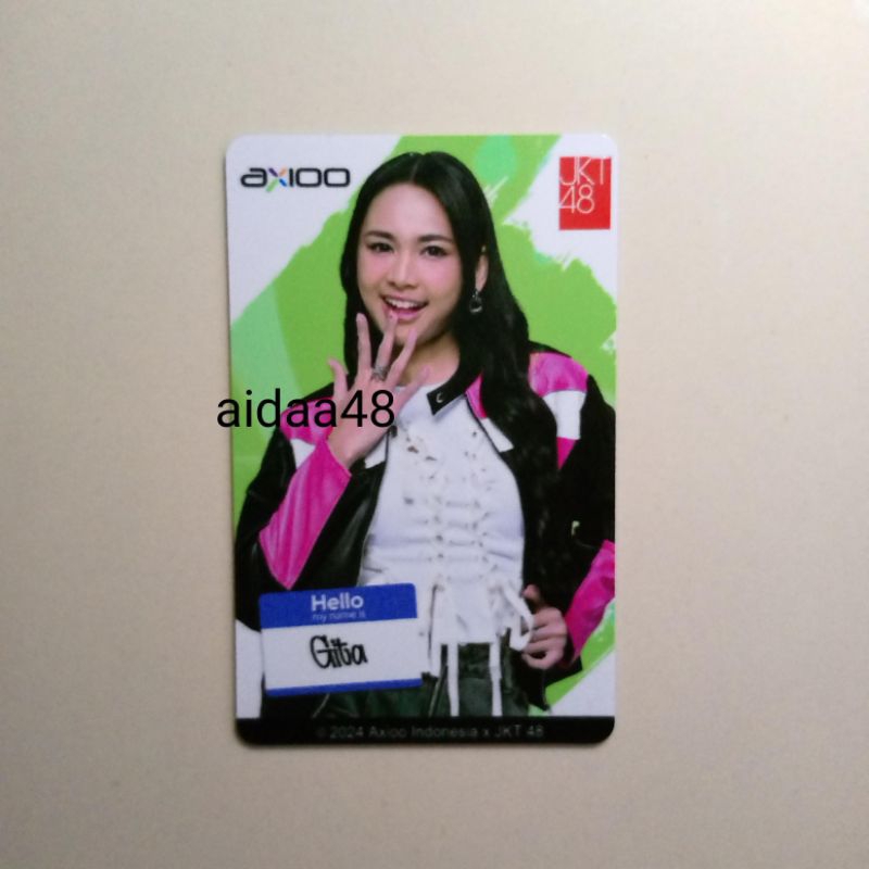 Photocard Gita JKT48 PC Axioo AxiooXJKT48 Benefit