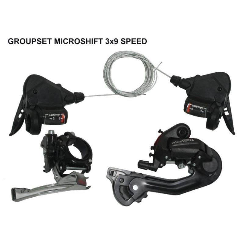 Groupset Microshift 3x9 speed Grupset Sepeda