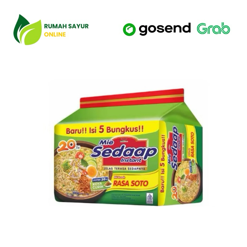 

Mie Sedap Soto 1 Pack Isi 5 pcs
