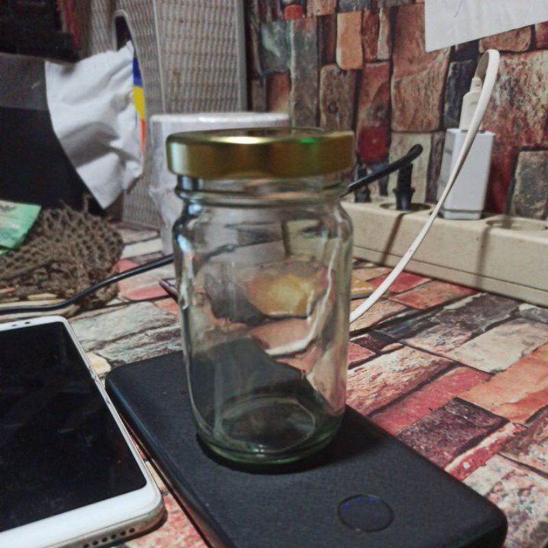 botol kaca jar 120 ml tutup kaleng
