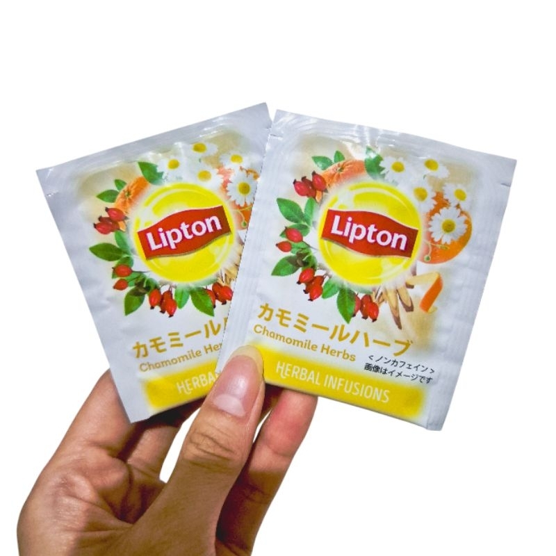 

Lipton Jepang / Japan Chamomile Herbs Kemasan Sachet / Satuan / Ecer - Teh Celup / Teh Seduh / Tea Bag / Minuman