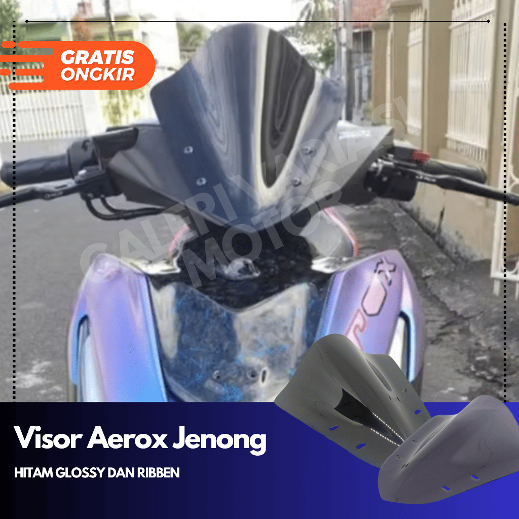 VISOR AEROX 155 JENONG HITAM WINSIL AEROX NEW VISOR AEROX HITAM VISOR AEROX 155 SMOKE RYBEN