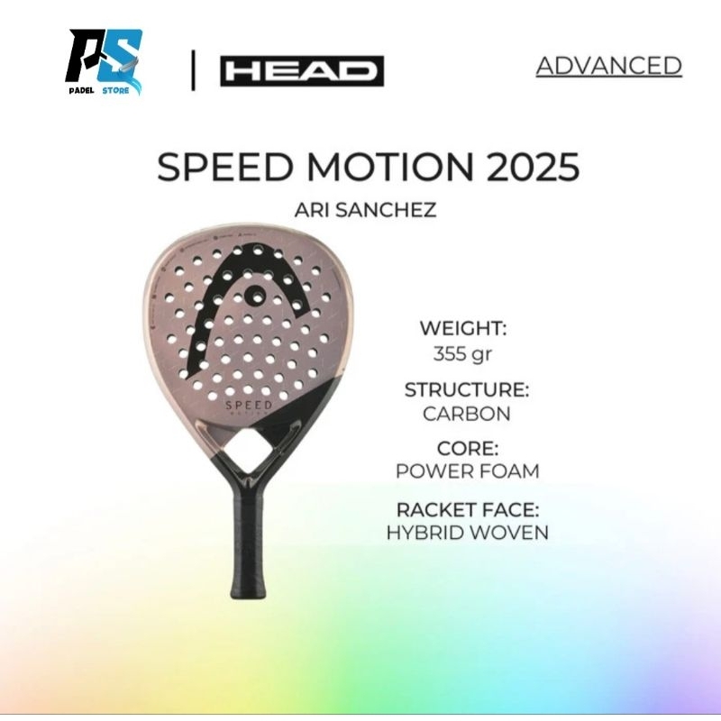 HEAD SPEED MOTION 25 PADEL RACKET | RAKET PADEL RAKET HEAD