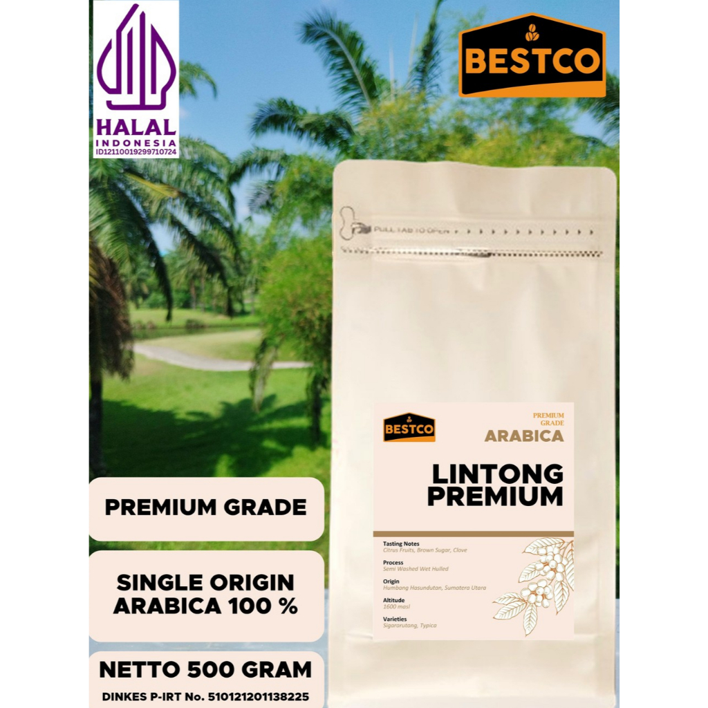 

Kopi Bestco Premium Arabica Lintong 500 gr