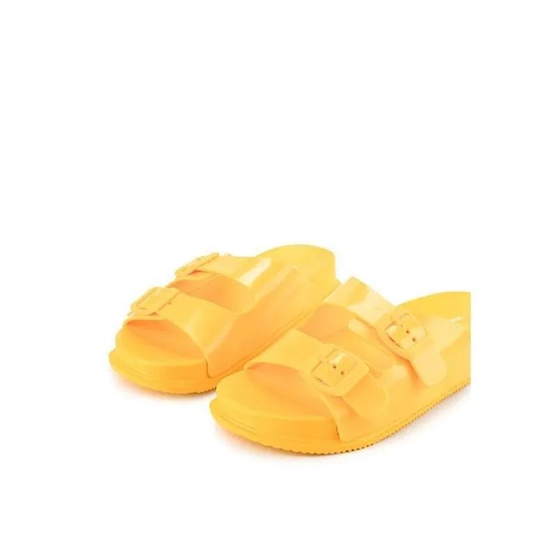 HUSH PUPPIES - Peyton Double Buckle Sandals - YELLOW