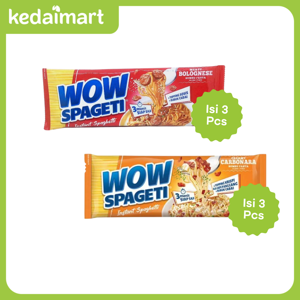 

WOW Spageti Instant Spaghetti Mix A Isi 6 Pcs