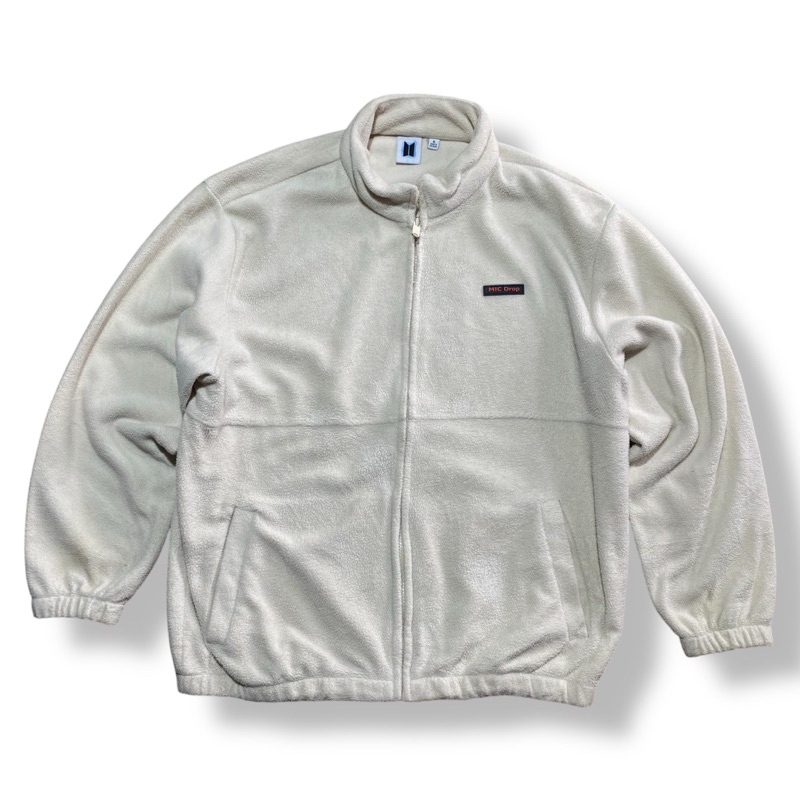 BTS Official Merchandise Big Hit Black Friday Mic Drop Zip Flace Jacket