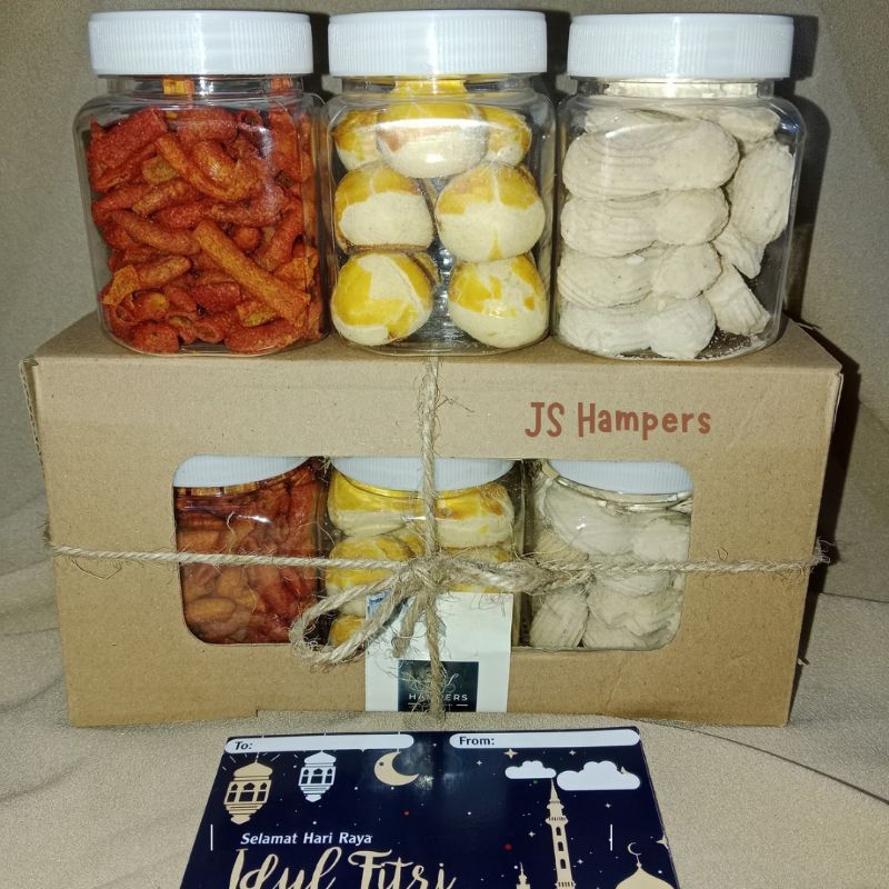 

Hampers Kue Kering Nastar Lebaran | GiftBox Custom Snack Toples | Jajan Lebaran Murah