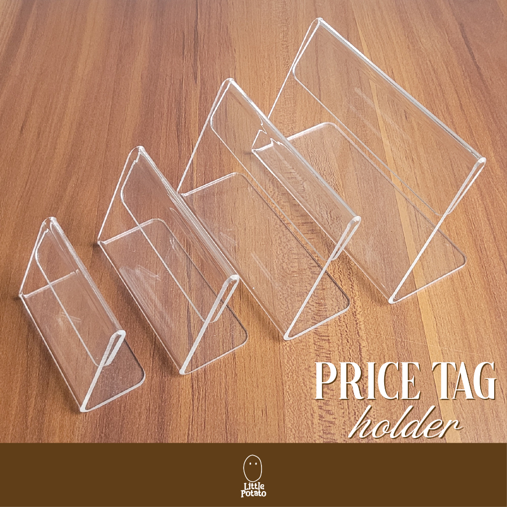

Label Harga Akrilik [Acrylic Price Tag / Tent Card Holder]