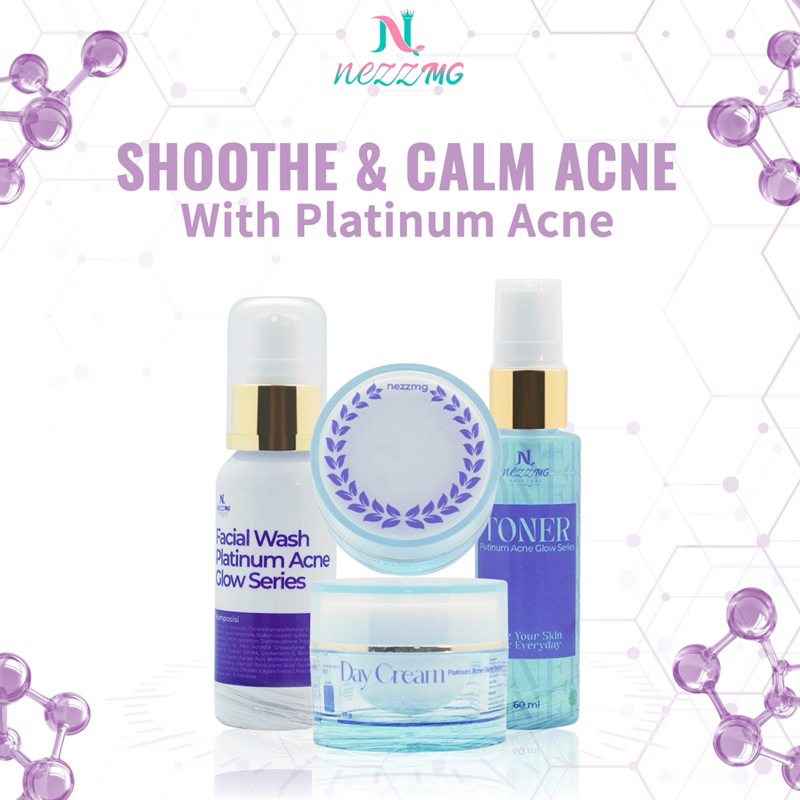 NEZZMG SKINCARE PLATINUM ACNE CREAM WAJAH BERMINYAK JERAWAT SENSITIF KOMEDO