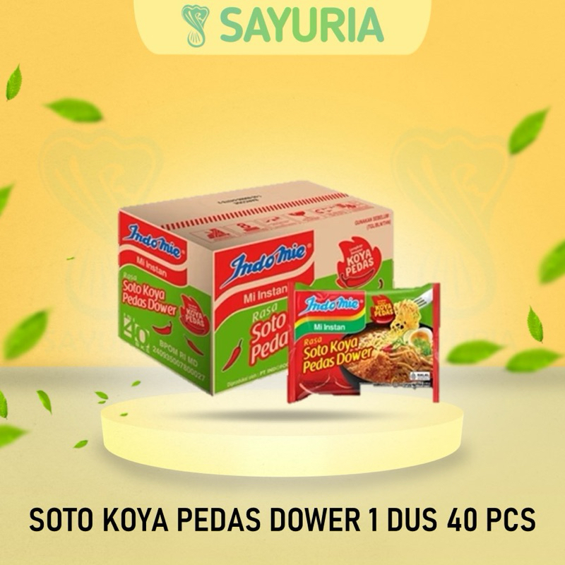 

INDOMIE SOTO KOYA PEDAS DOWER 1 DUS ISI 40 PCS