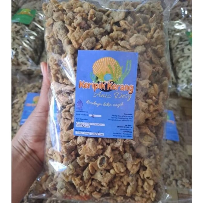 

keripik kerang batik kiloan home made 1 kg 500 gram 250 gr