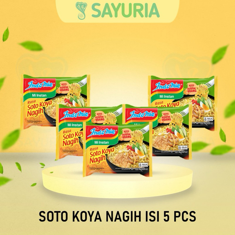 

INDOMIE SOTO KOYA NAGIH ISI 5 PCS