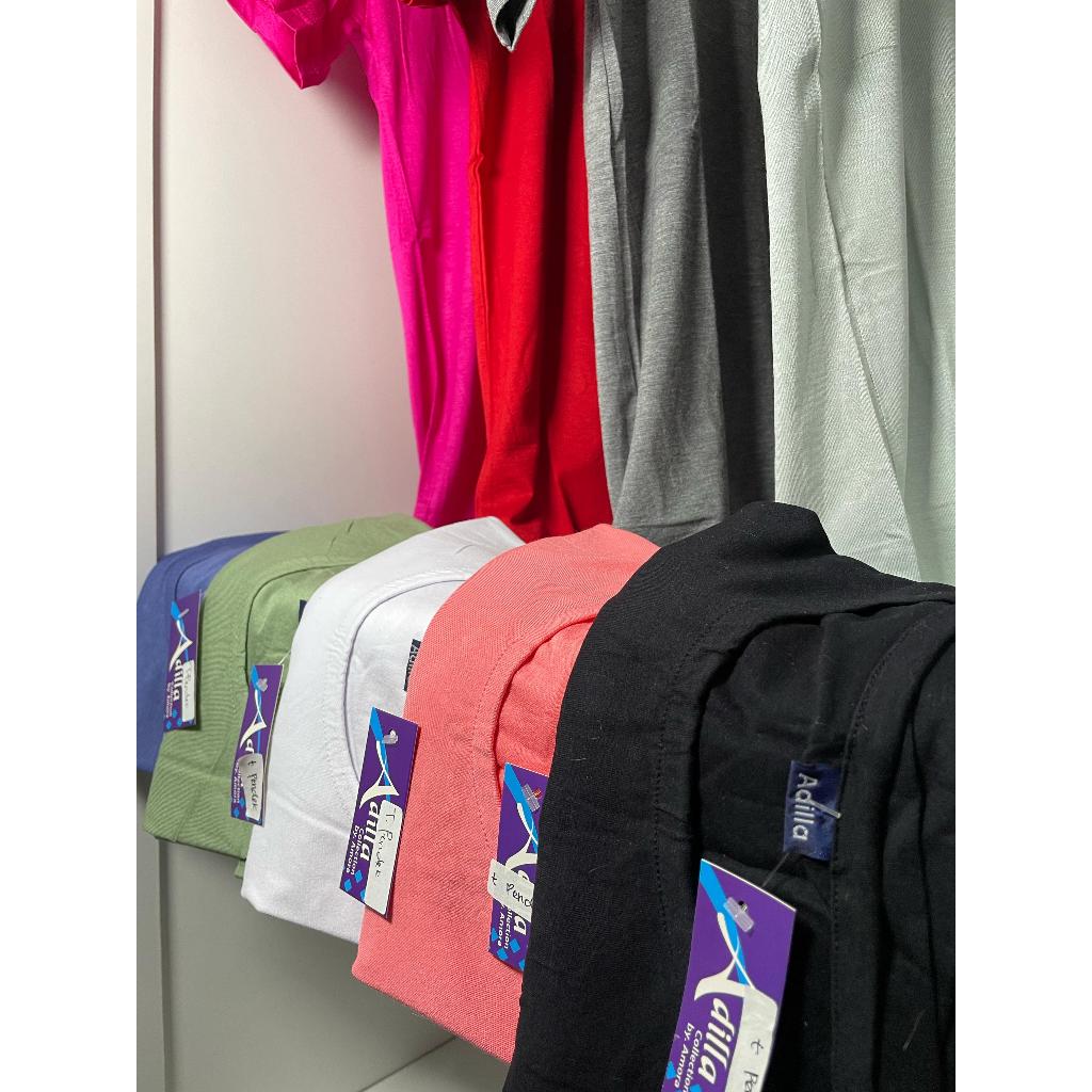 Adilla - Manset Atasan Wanita Spandex Rayon | All Size Jumbo Lengan Pendek