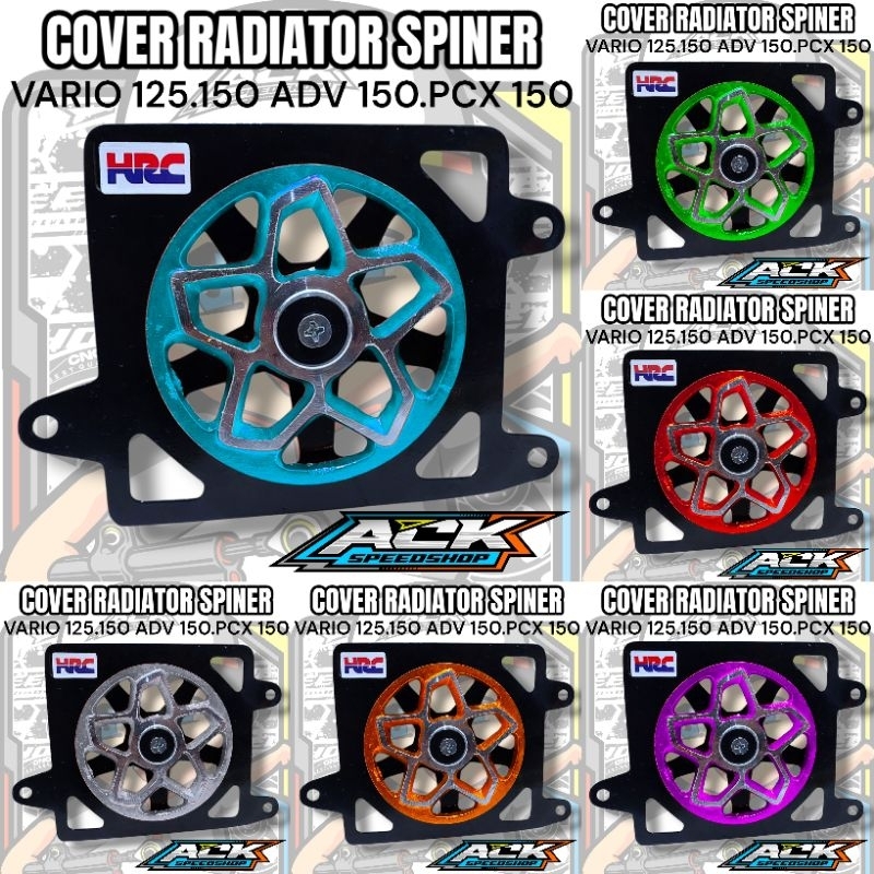 Cover radiator spiner type bintang /cover spiner bintang oval / cover radiator vario 125 150 adv pcx