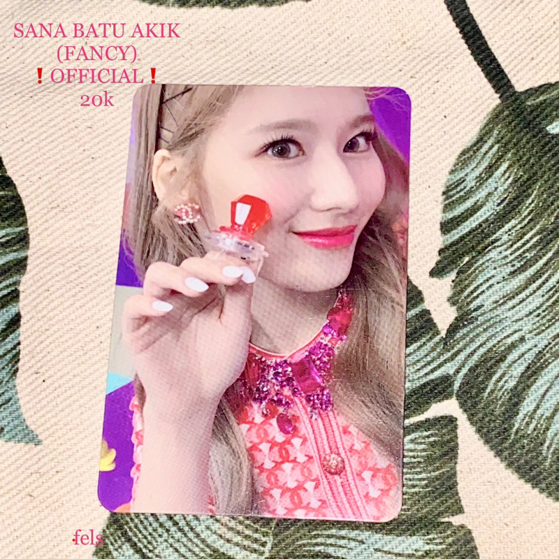 ❗️official photocard twice sana (batu akik) fancy ❗️