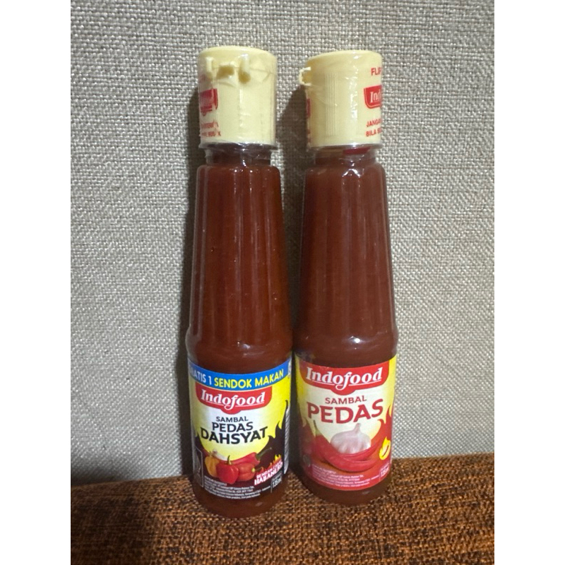 

Indofood Sambal pedas 135ml/Sambal Pedas Dahsyat 135ml