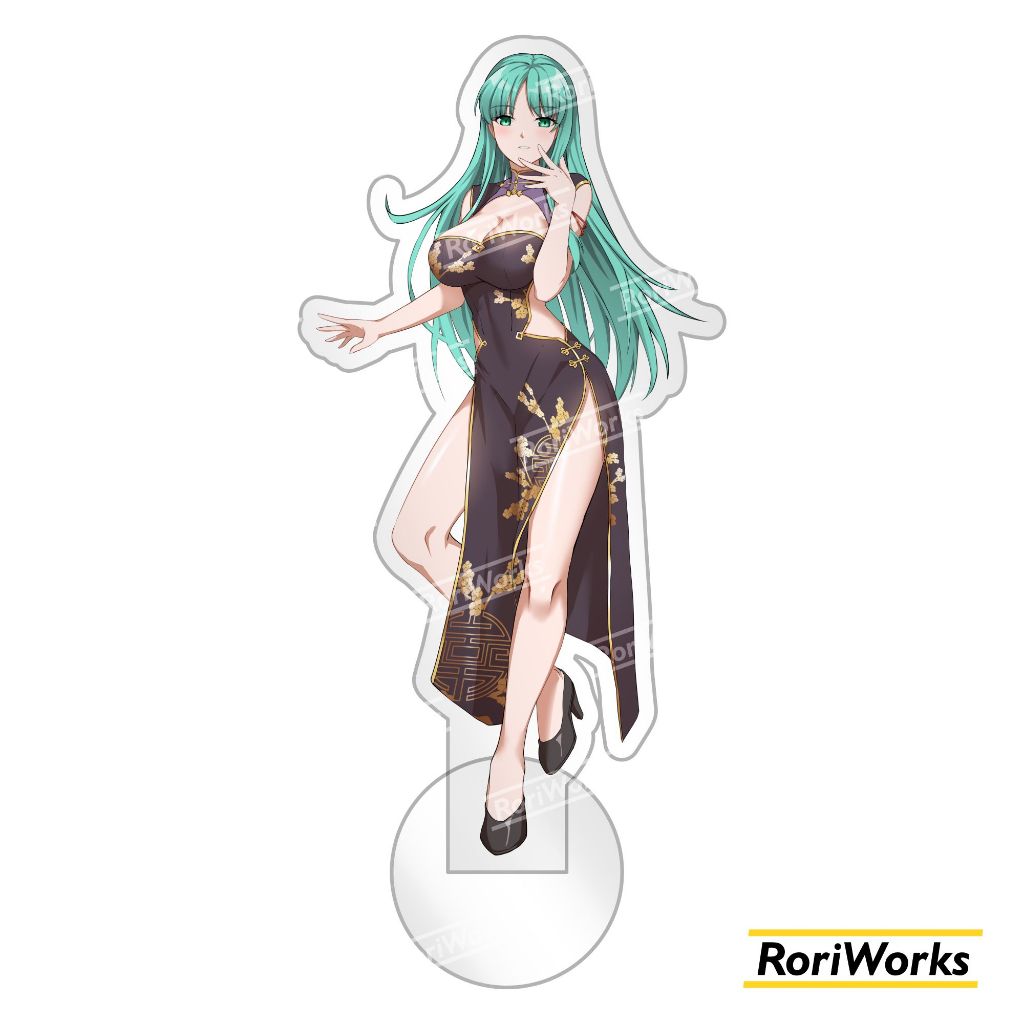 Acrylic Figure Standee Anime - Morrigan Aensland Cheongsam Qipao | Darkstalkers