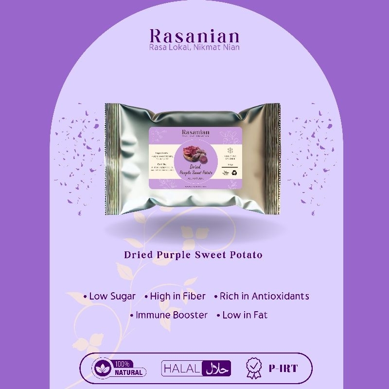 

Keripik Ubi Ungu Alami Tanpa Pengawet | Dried Purple Sweet Potato | Rasanian