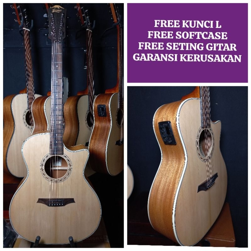 GITAR BROMO AKUSTIK ELEKTRIK GITAR AKUSTIK BROMO BAA2C BAA2CE
