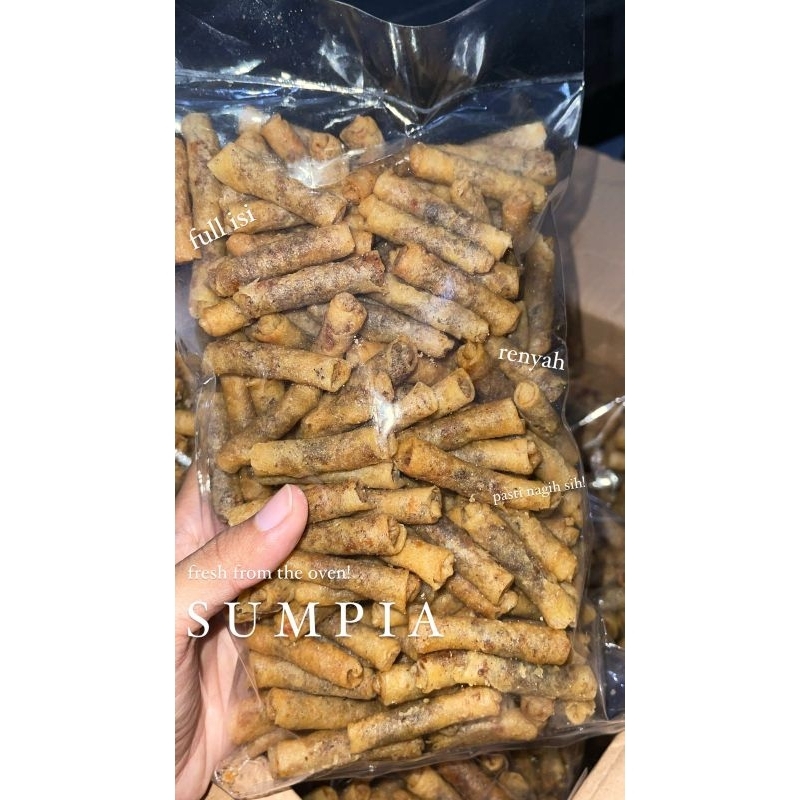 

Sumpia renyah/ Cemilan enak / Lumpia mini / Snack kekinian / Oleh oleh surabaya