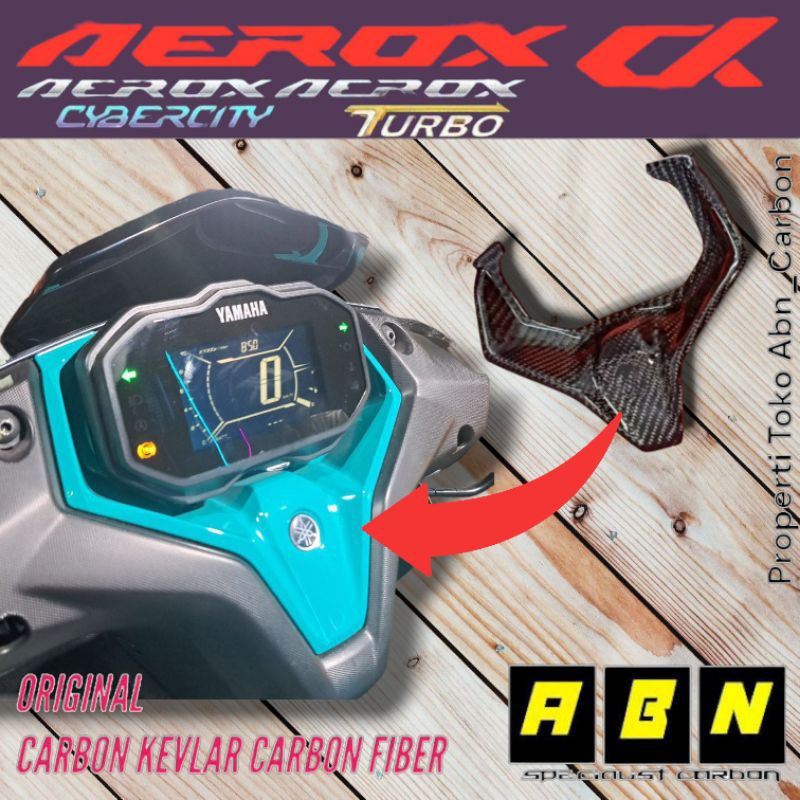 Cover Speedometer Aerox Turbo Karbon Kevlar Karbon Fiber NVX Turbo Nvx Ciber City Karbon Fiber