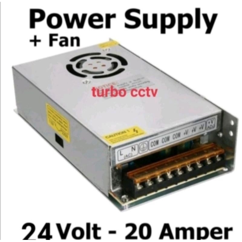 Travo Power Supply 24V 20A PSU 24 Volt 20 Amper High Quality 20 Ampere 24v