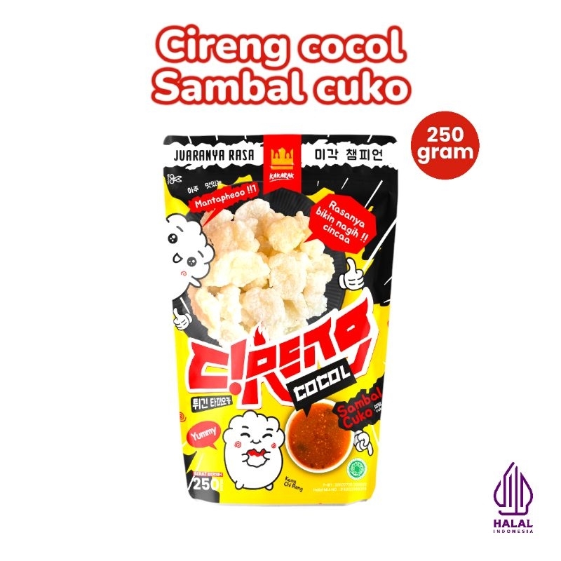 

KAKARAK - Cireng Cocol Sambal Cuko 250gr