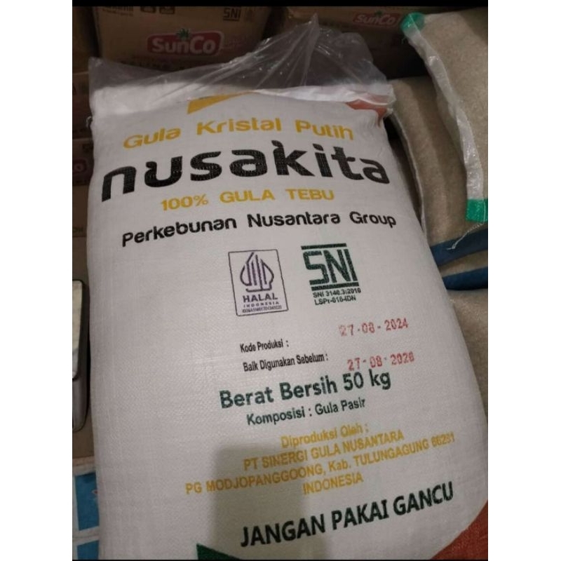 

Gula Kemasan 1kg nusakita 50kg