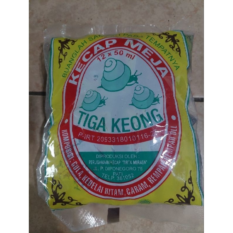 

Kecap Tiga Keong Isi 12x 50 gram