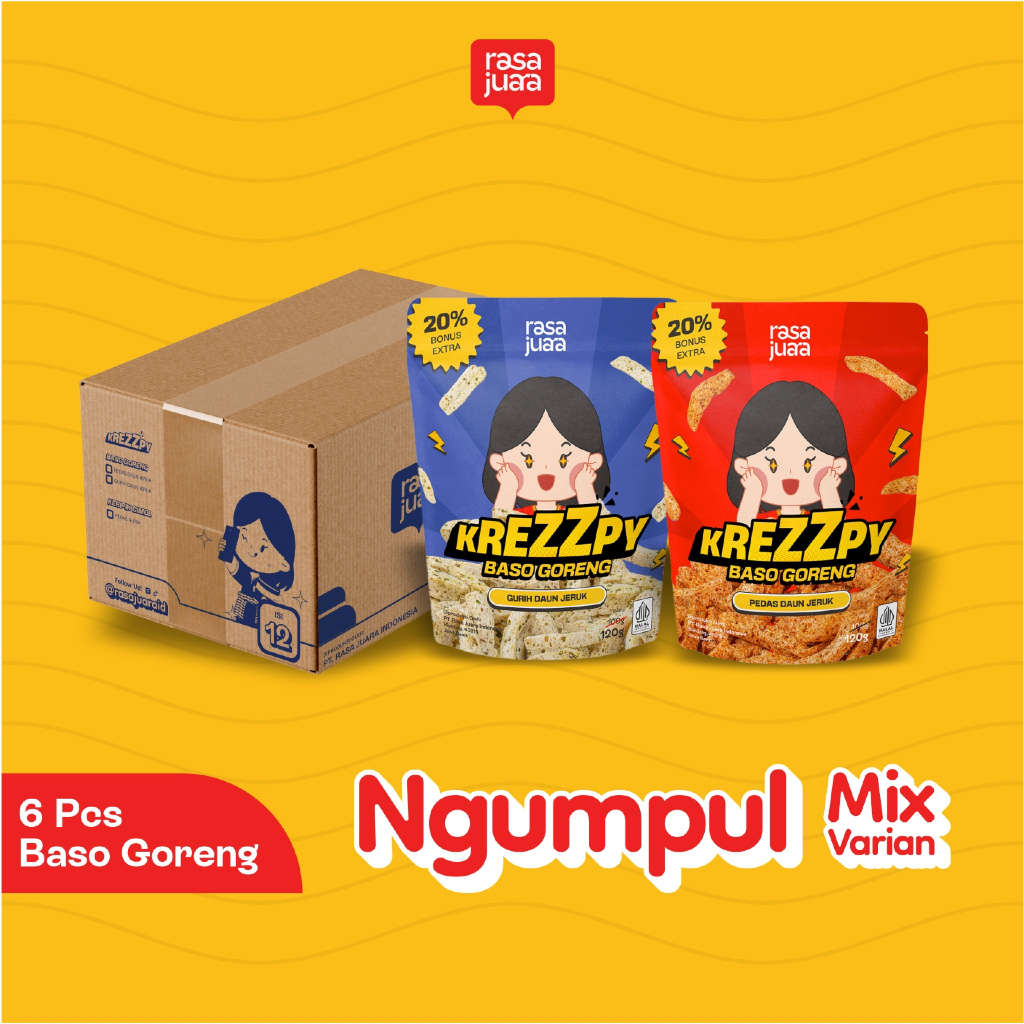 

Rasa Juara - Paket Ngumpul 6 Pcs Krezzpy Basreng