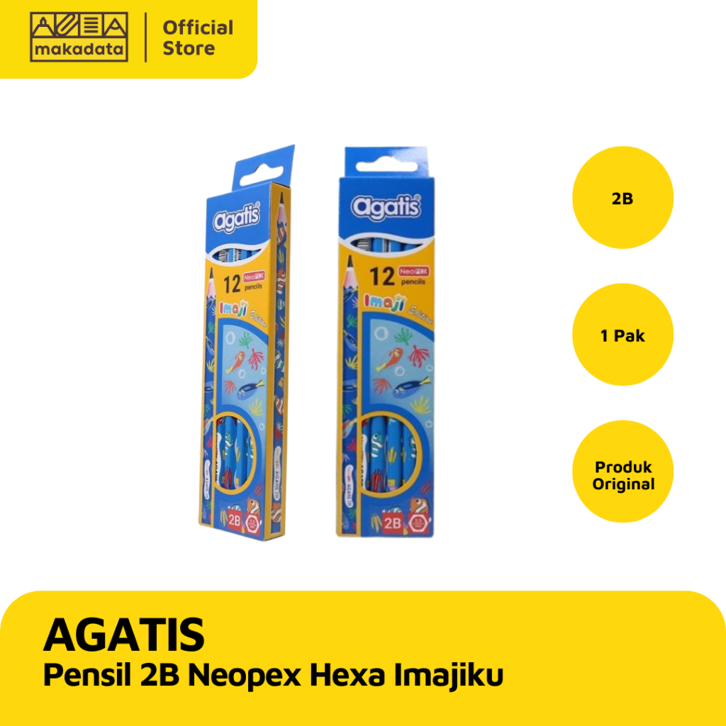 

PENSIL/ PENCIL AGATIS 2B NEOPEX HEXA IMAJIKU SEA ANIMAL MURAH
