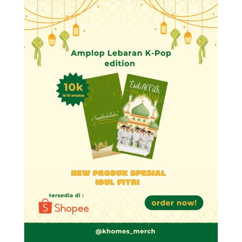 

Amplop lebaran K-Pop edition