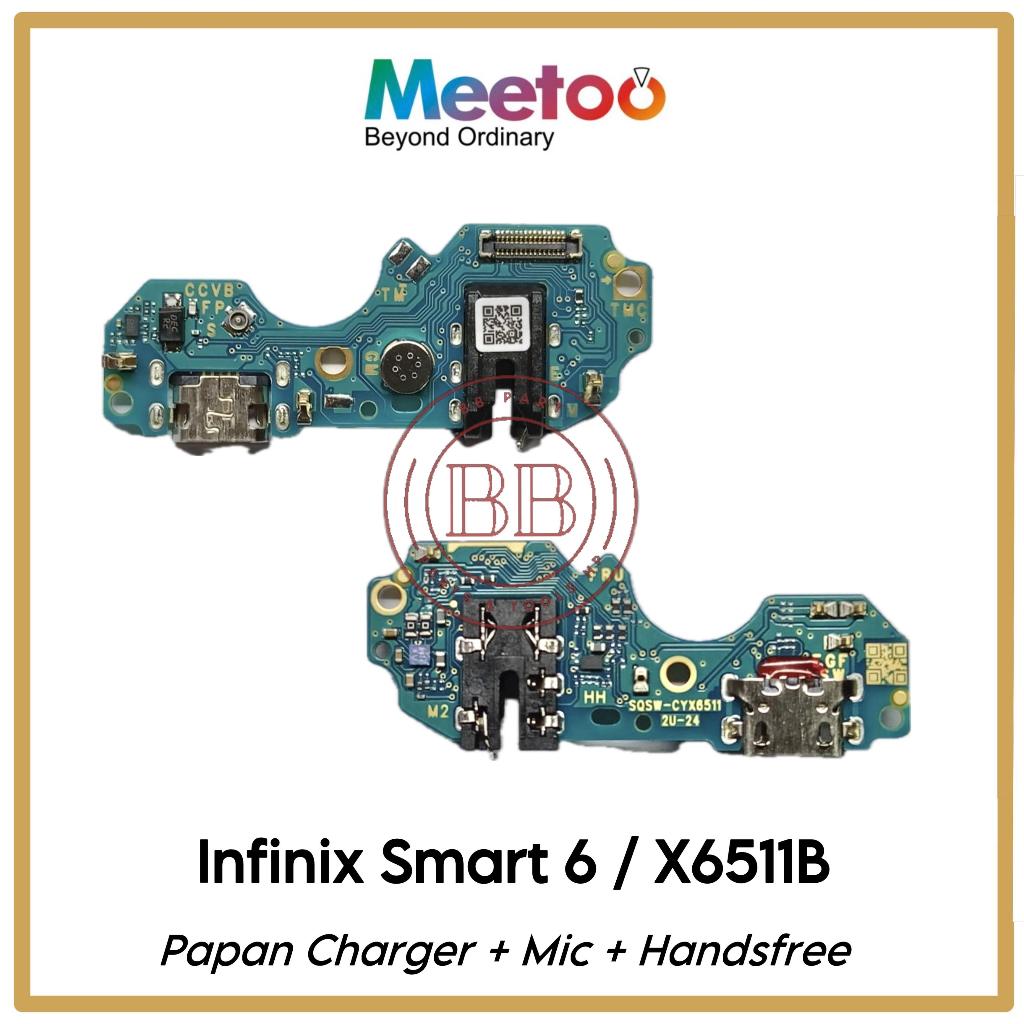 Papan Konektor PCB Charger + Mic + Handsfree Infinix Smart 6 / Vision 3 / X6511B / X6511 / X6511E - 