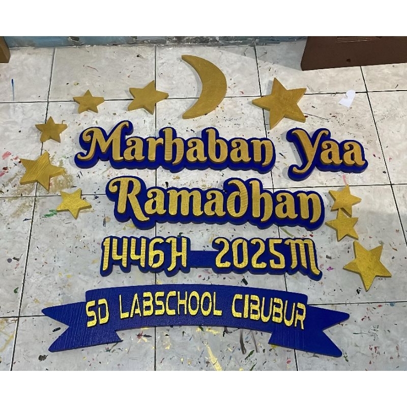 nama pita aksesoris/acc Paket Nama Pita dan Aksesoris Huruf Gabus Styrofoam untuk Dekorasi Acara & a