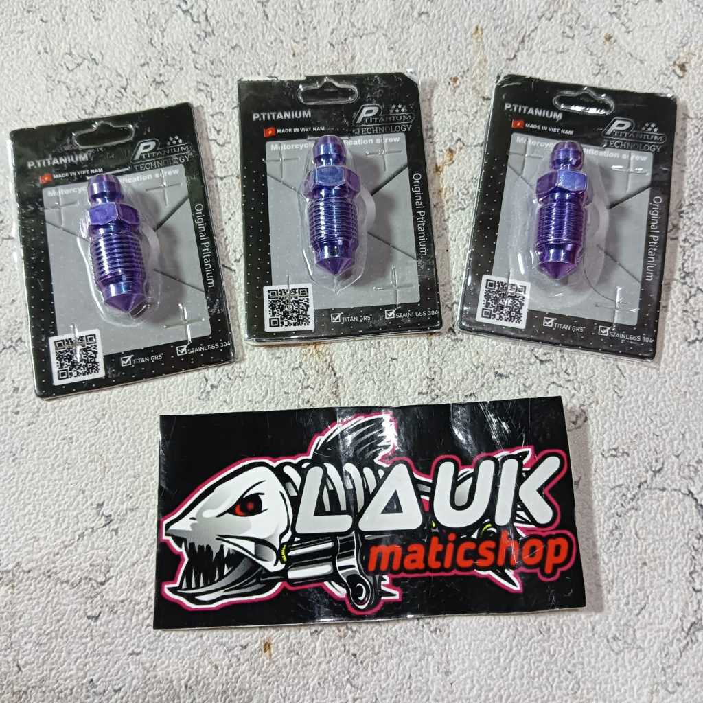 Nepel Angin Titanium M10 Drat 14 Halus 1.00 Kasar 1.25 Titanium