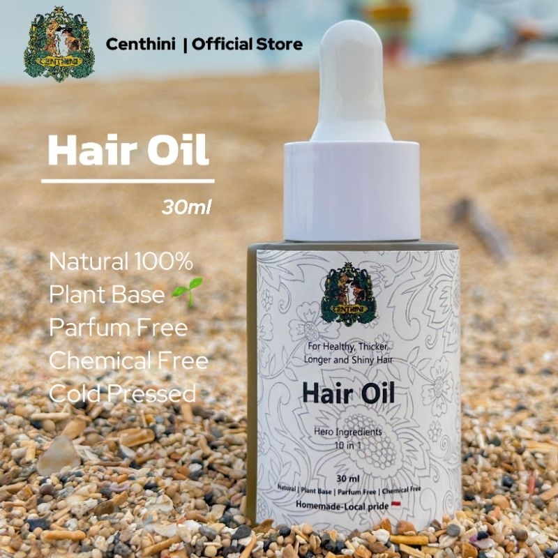 Centhini Hair & Scalp Oil Rosemary, Kemiri, Peppermint, Seledri, Sesame | Minyak Perawatan Rambut | 