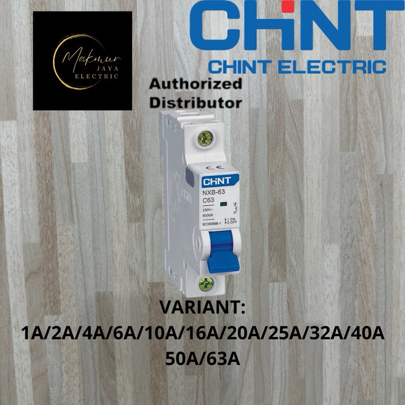 MCB Chint 10A/1P NXB-63 |Miniature Circuit Breaker 1 Pole |Proteksi Listrik Overload & Short Circuit